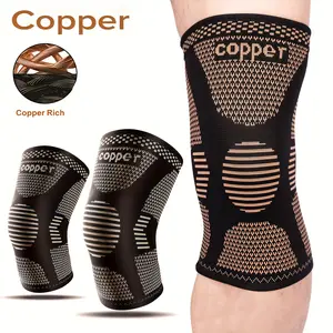 Copper Knee Braces for Men and Women (2 pack) -Knee Supports Copper Compression Knee Sleeve for Knee Pain, Arthritis, Sports and Recovery Support