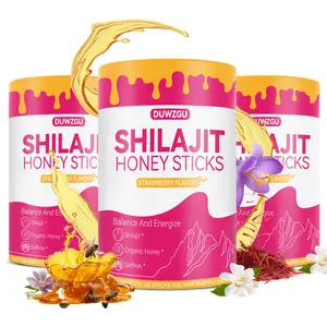 Women Multi-Mineral Honey Sticks | Strawberry Flavor | Shilajit, Shatavari & Saffron | Hormonal Balance & Energy