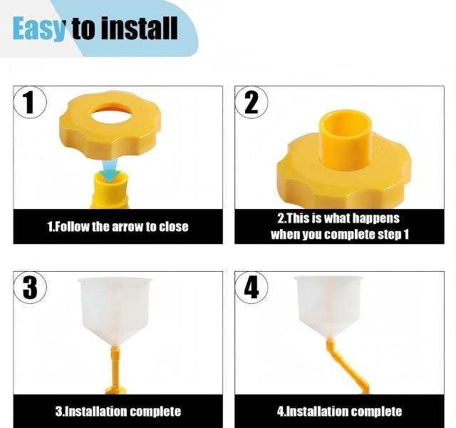 15PCS Universal Coolant Filling Funnel Kit | No-Spill Spill-Proof Radiator Bleeder Tool for Most Cars & Vehicles