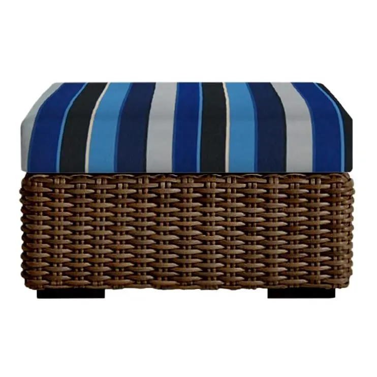 RSH Decor Foam Ottoman Cushion Sunbrella Fabric Outdoor Replacement Cushion Water-Resistant for Patio Furniture