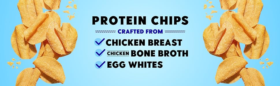 WILDE Protein Chips Buffalo Style, High Protein Keto Snack, 13g Protein Chicken Chips, Gluten Free, Low Carb Chips