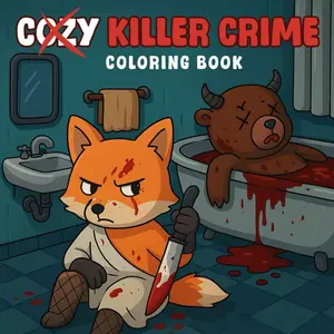 Cozy Killer Crime Coloring Book: Darkly Cute Animal Murders in Cozy Settings – A Funny Horror, Creepy, Halloween, Spooky Coloring Pages for Adults Relaxation Paperback
