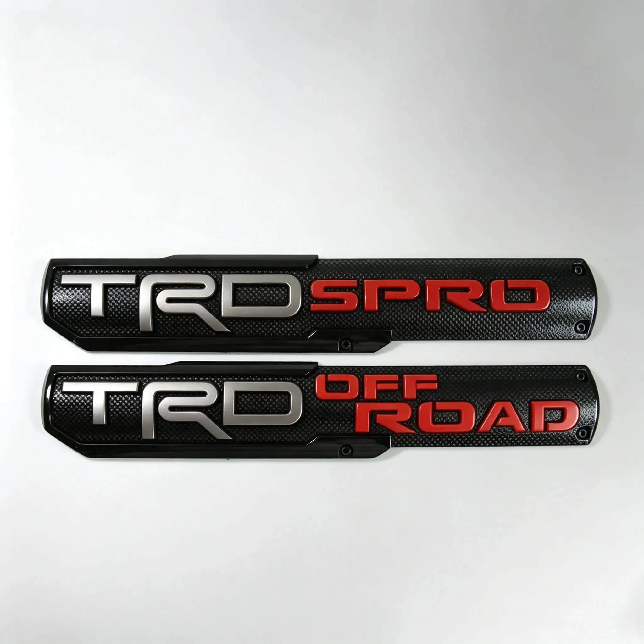 3D Raised TRD PRO TRD SPORT TRD OFF ROAD Fender Side Badge Emblem, Car Side Body Sticker Decal Compatible with Toyota Tundra Truck Exterior Modification Accessories