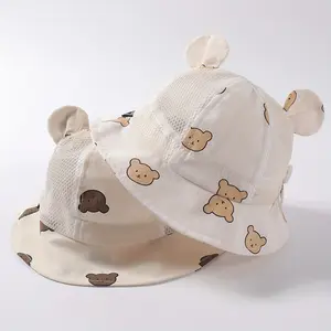 Infant Bucket Hat, Printed Fisherman'S Hat, Solid Color Sun Hat Suitable Ages 6-24 Months.