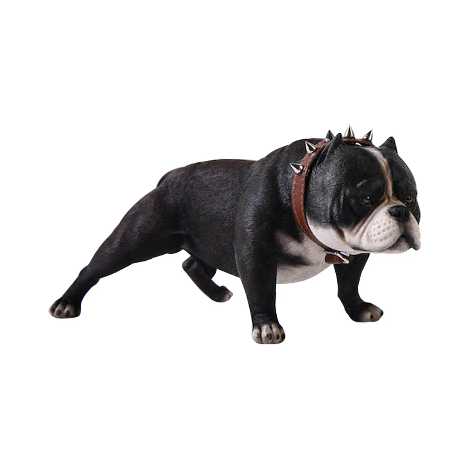 JXK American Bully 1/6 Statue Lifelike Puppy Decor for Desktop Great Gift for Dog Lovers