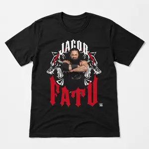 Black Jacob Fatu Werewolf Tribal T Shirt, Samoan Wrestling Graphic Tee, Bloodline Streetwear Shirt for Men Women