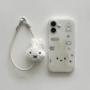 New Miffy Lanyard High Color Value Cartoon Doll Doll Model Creative Men's and Women's Mobile Phone Shell Key Pendant Decoration