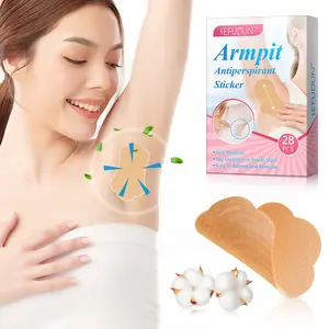 Sefudun Underarm Sweat Patches, 28pcs Box, Safe Cotton Material, Durable, Easy to Stick and Remove, Axilla Sweat Stickers, Foot Sweat Control