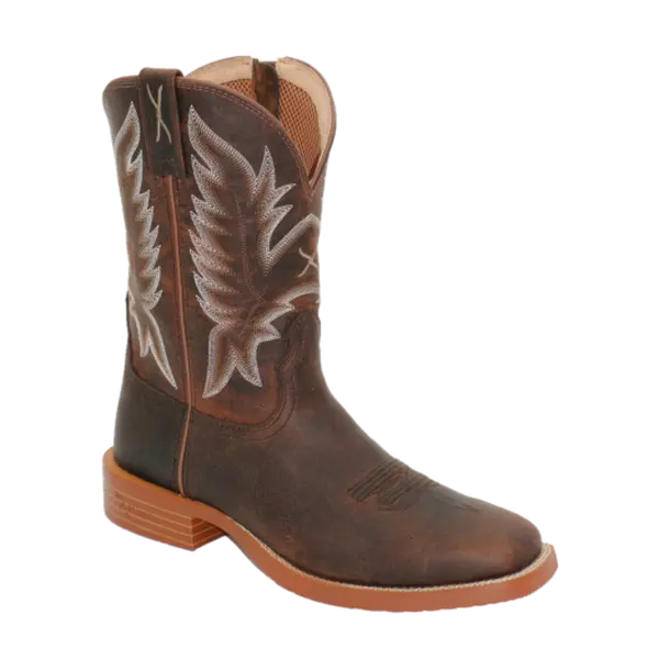 Twisted X Men's 11" Tech X Tobacco Brown & Adobe Western Boots MXTR013