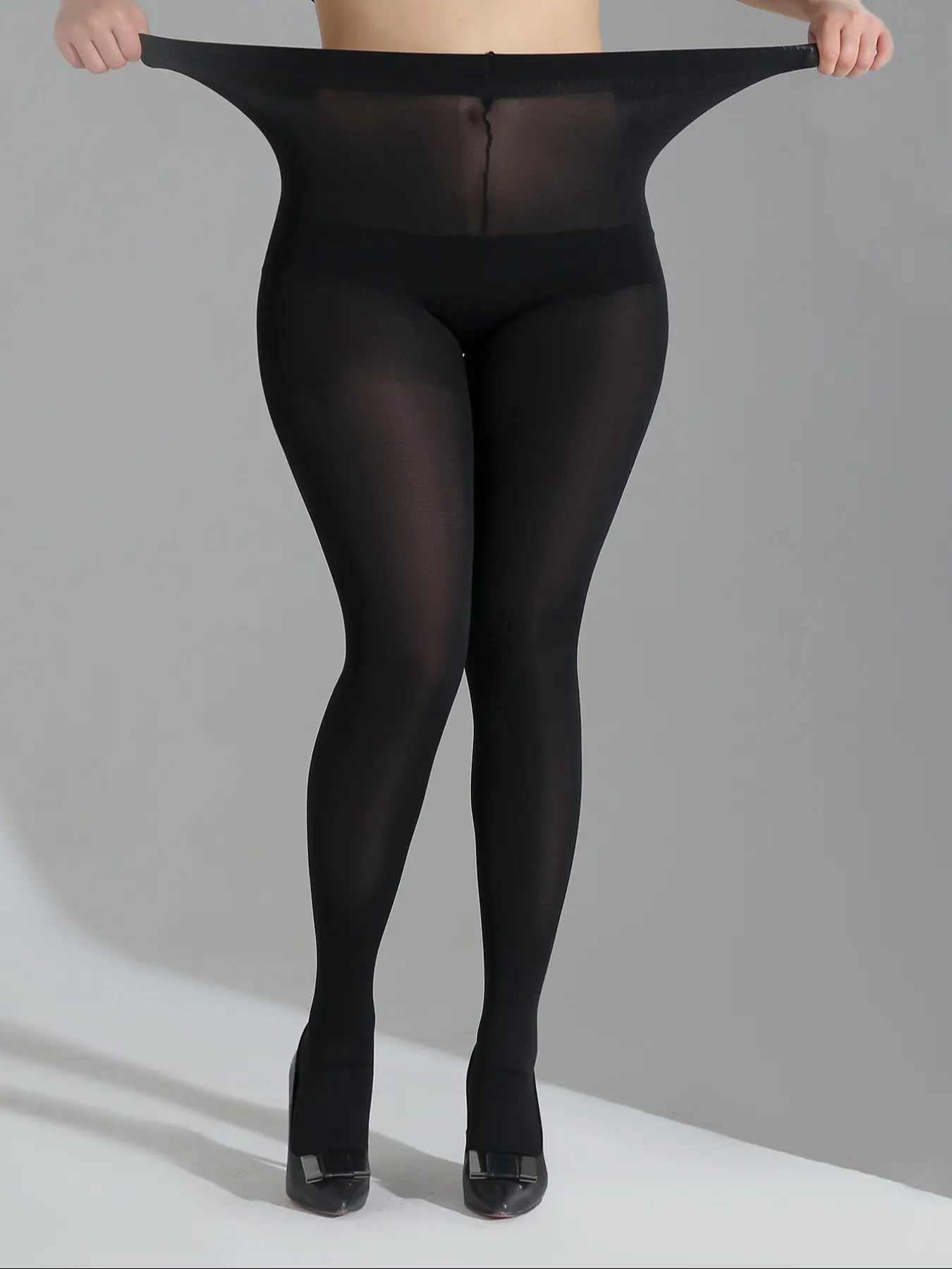 Classic 80g Plus Size Curvy Fit High Elasticity Womenswear Underwear Stockings, Women Pantyhose, 80D Comfortable Stretch Material, Durable and Stylish Tights for Everyday Wear Clothing