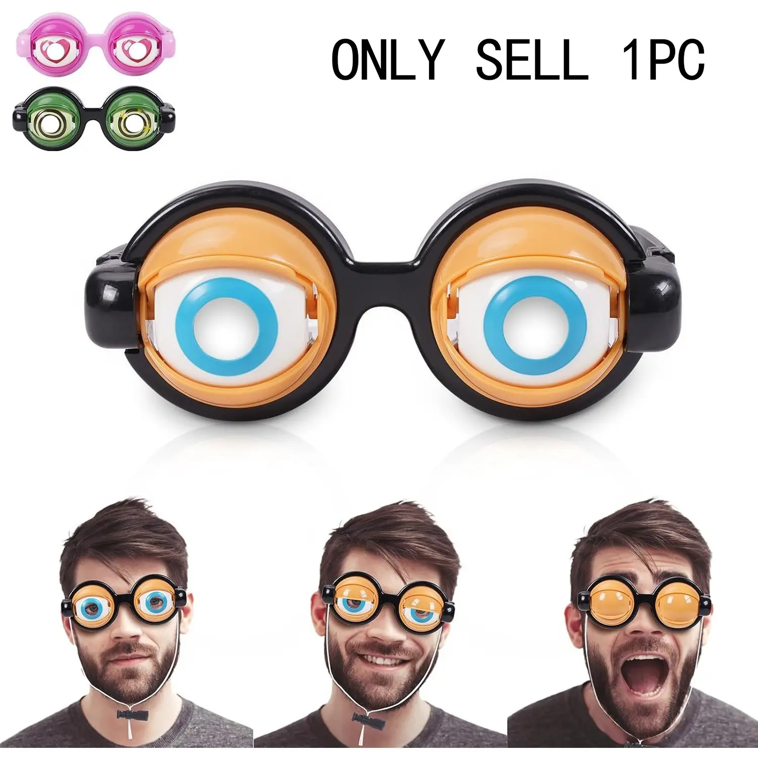 Funny Winking Blinking Glasses, Novelty Party Sunglasses, Fun Gift for Friends, Unique Eyewear Accessory, Party Accessories, Perfect for Parties, Party Event Props, Party Supplies