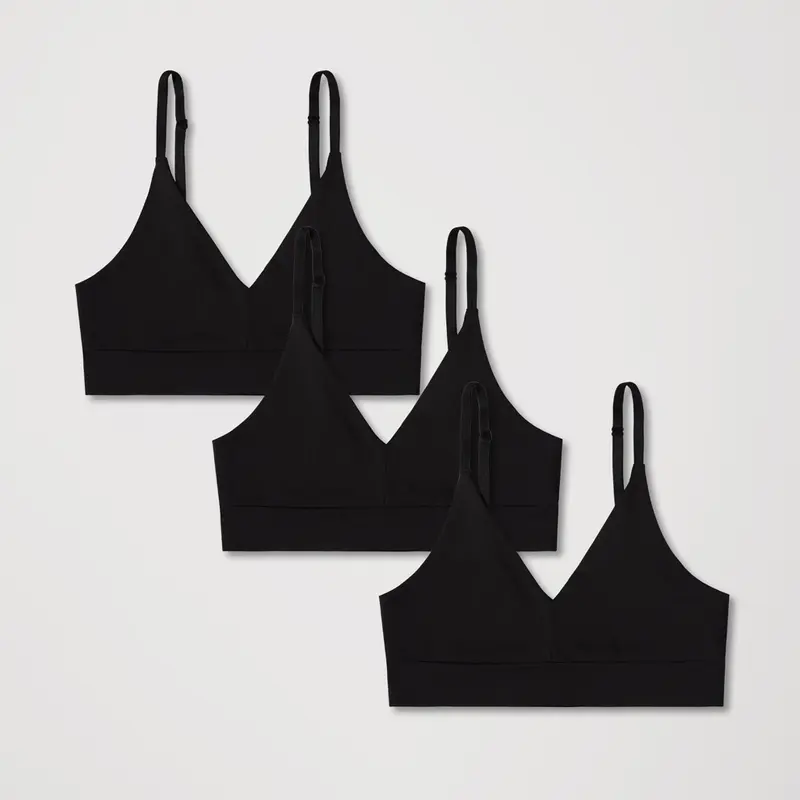 Women's Organic Everyday Classic T-Shirt Bra 3-Pack