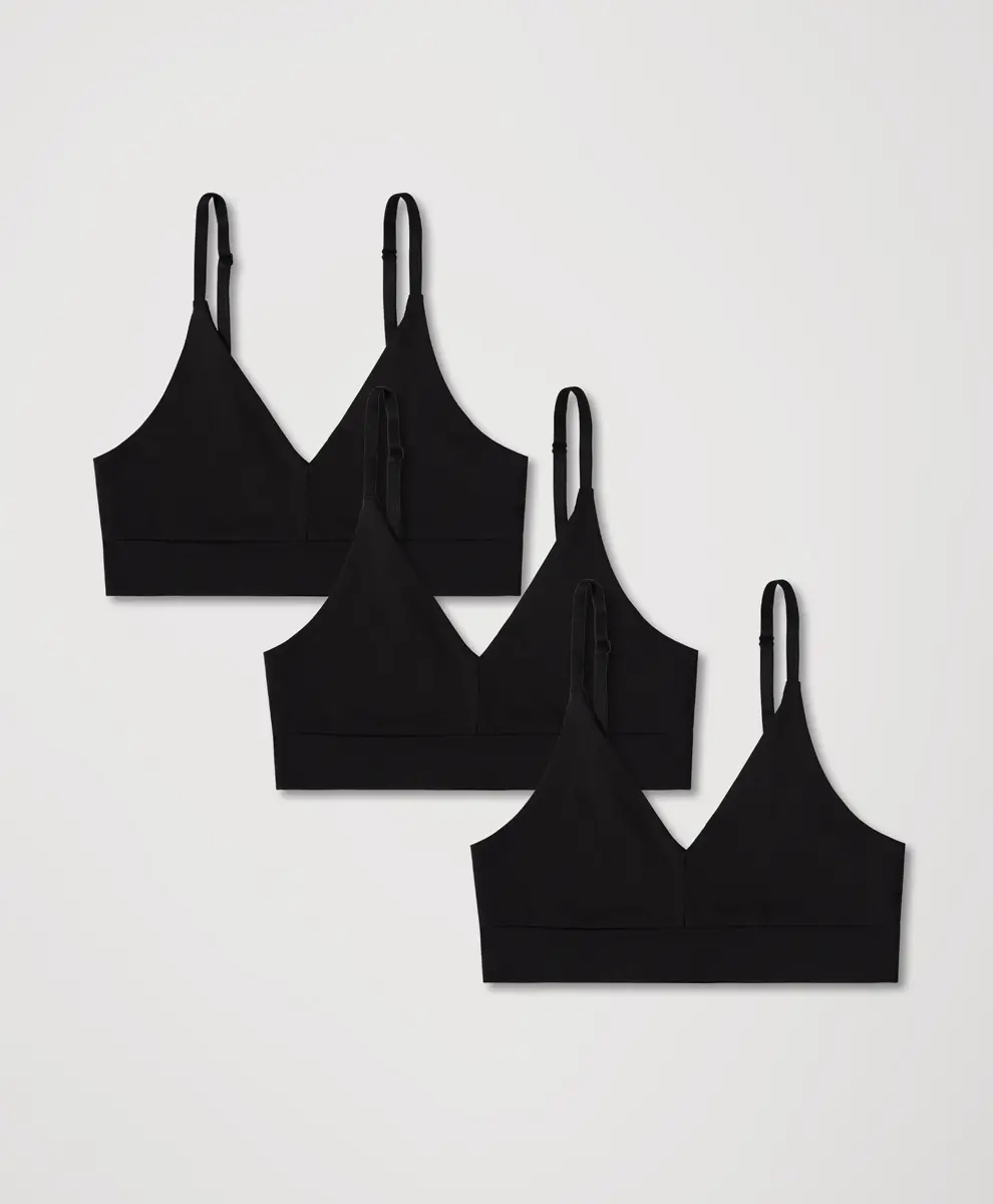 Women's Organic Everyday Classic T-Shirt Bra 3-Pack Women's Organic Everyday Classic T-Shirt Bra 3-Pack