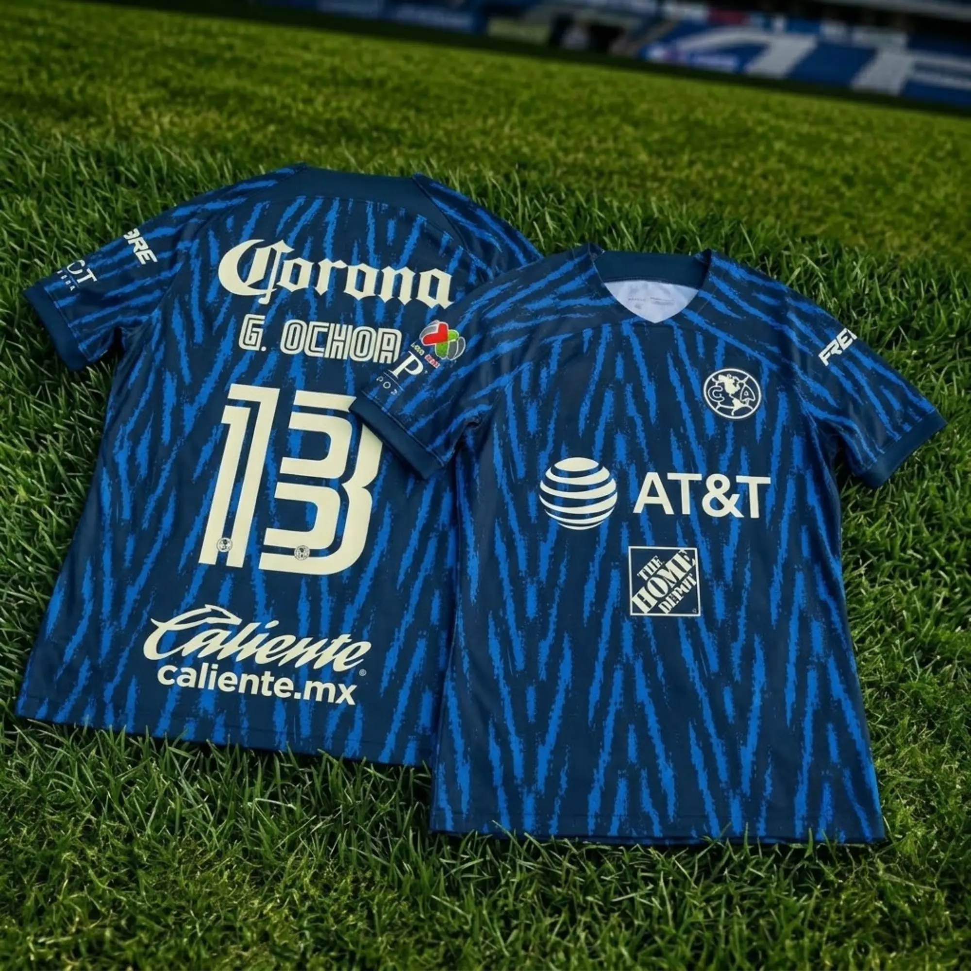 G.Ochoa Number 13 Navy Club America Soccer Jersey 22-23 Liga MX, Quick-Dry Short Sleeve Soccer Shirt, Mexico Shirt, Game Day Sports Top, Liga MX Fan Gear