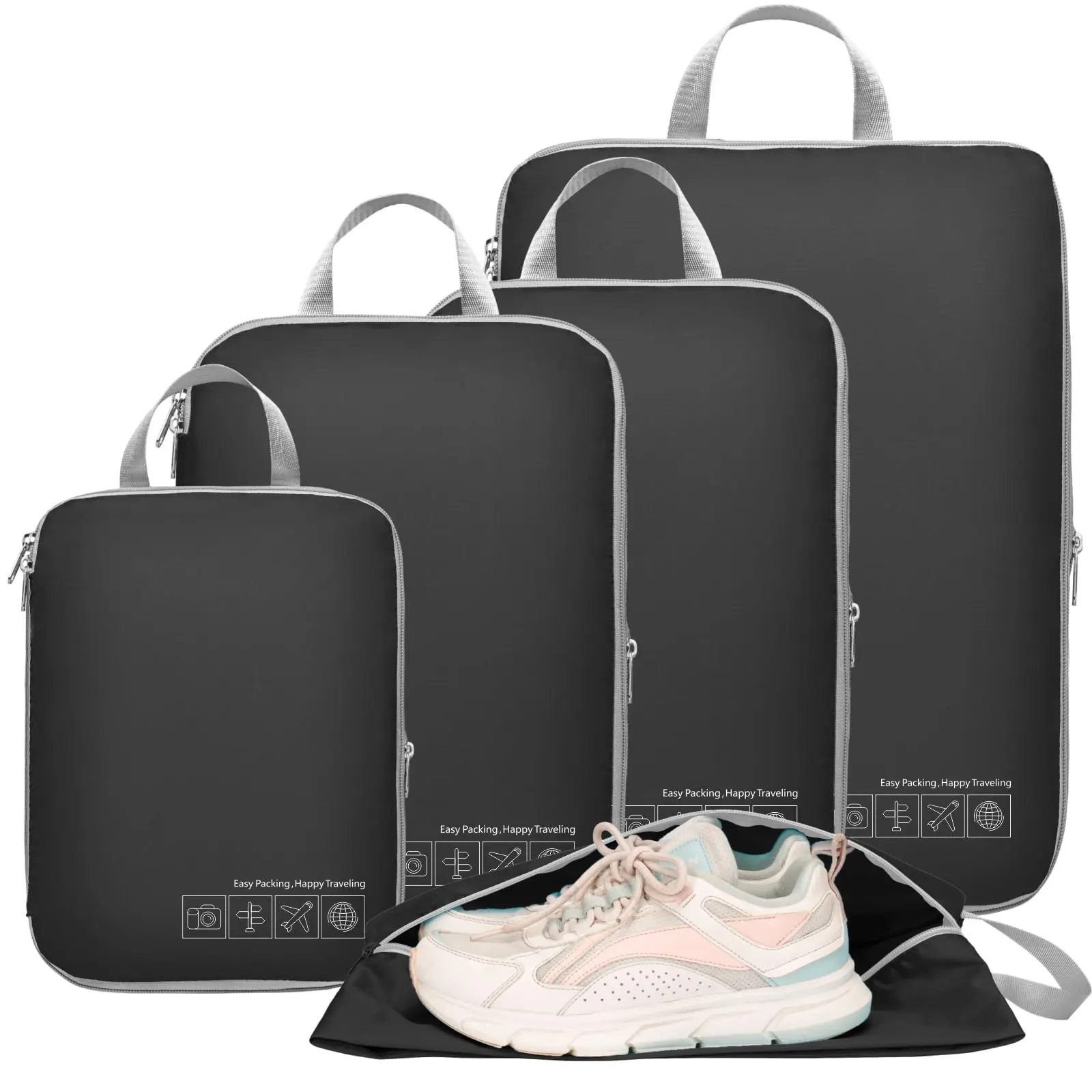 Black with Shoe Bag