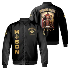 Customized Mason Prince Hall F&A.M Bomber Jacket S-5XL