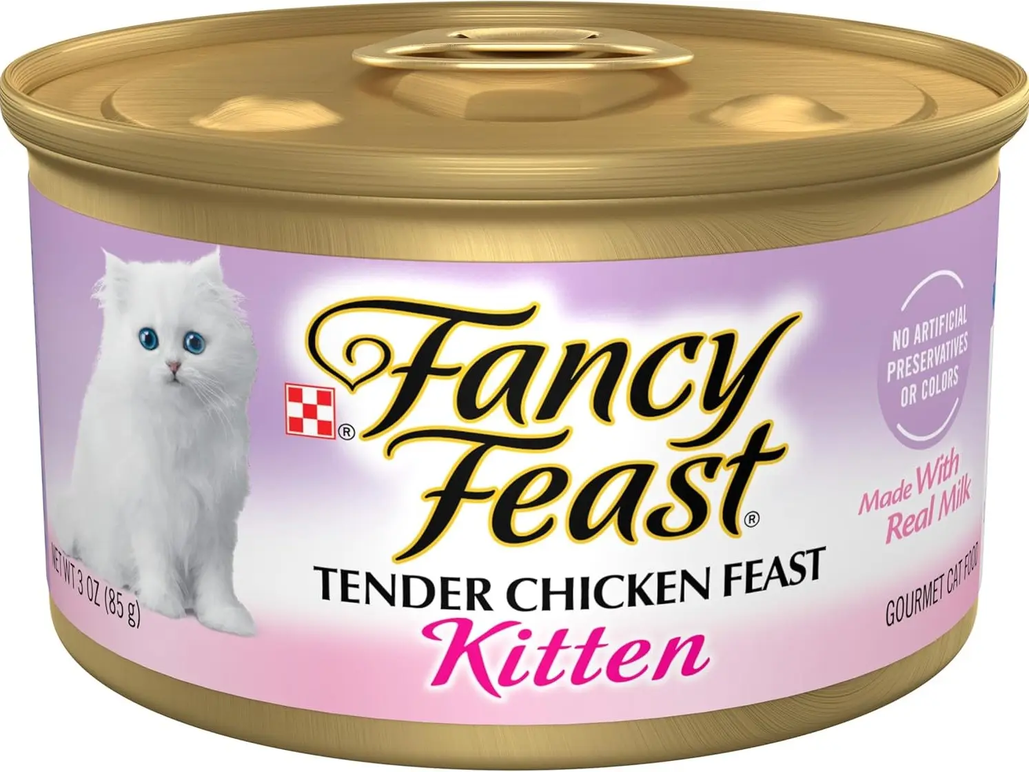 Kitten Tender Chicken Feast Wet Kitten Food Pate - (Pack of 24) 3 oz. Cans