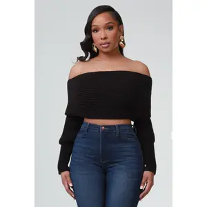 Multi Way Wrap Sweater - Black