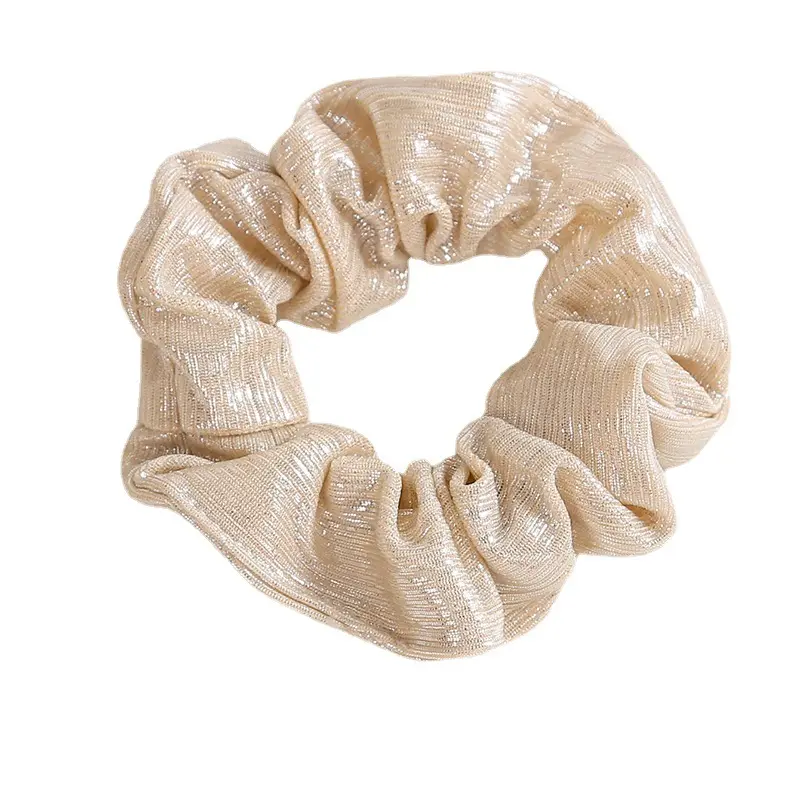 Glitter Hair Scrunchies,Sparkly Velvet Scrunchies for Ponytails/Buns,No-Slip Hair Ties
