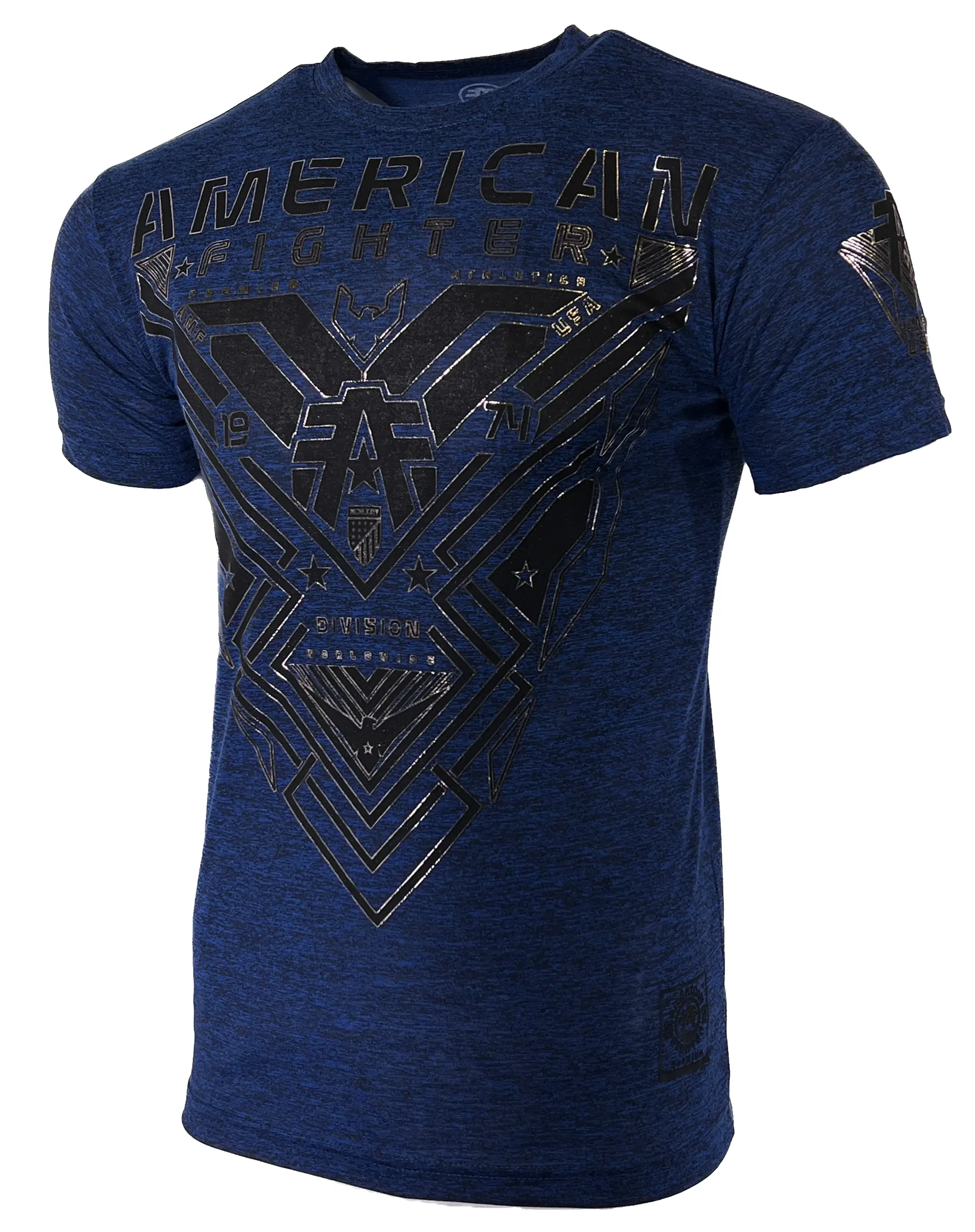 AMERICAN FIGHTER Men's Cotton Short-Sleeve Graphic Tshirt - Durham Tee, Athletic MMA Casual Wear with Polyester Blend