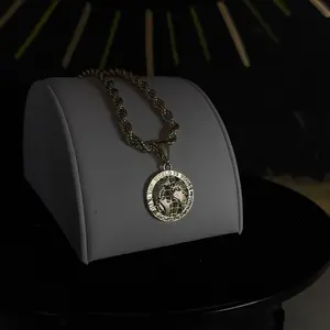 Gold Plated Small World Is Yours Key Pendant Necklace, 24in Rope Chain, Men’s Everyday Luxury Fashion Costume Jewelry Statement Piece, Gold Chains Necklaces, Key Pendant Necklaces