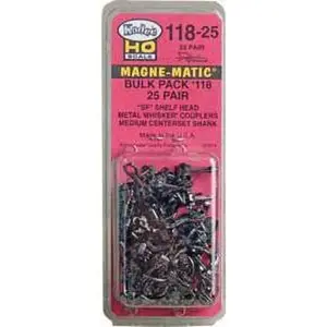 Kadee 118-25 HO Whisker Shelf Coupler, 19/64" (medium) Centerset Shank