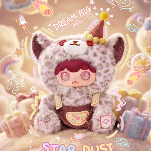 OK---KIMIPP -small Microcosm Series Plush 400% Bunny Doll Soft Furry Collectible for Backpack or Clothing Decoration Stuffed Animal