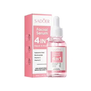4 in 1 Nourishing Hyaluronic Acid, Collagen,Nicotinamide, Vitamin C & Face Serum - Skincare Product for Skin Care Hydrate Brightening