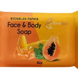 Byenblan Papaya Glow Face & Body Soap 4oz Skin Repair Natural Ingredients for Radiant Skin