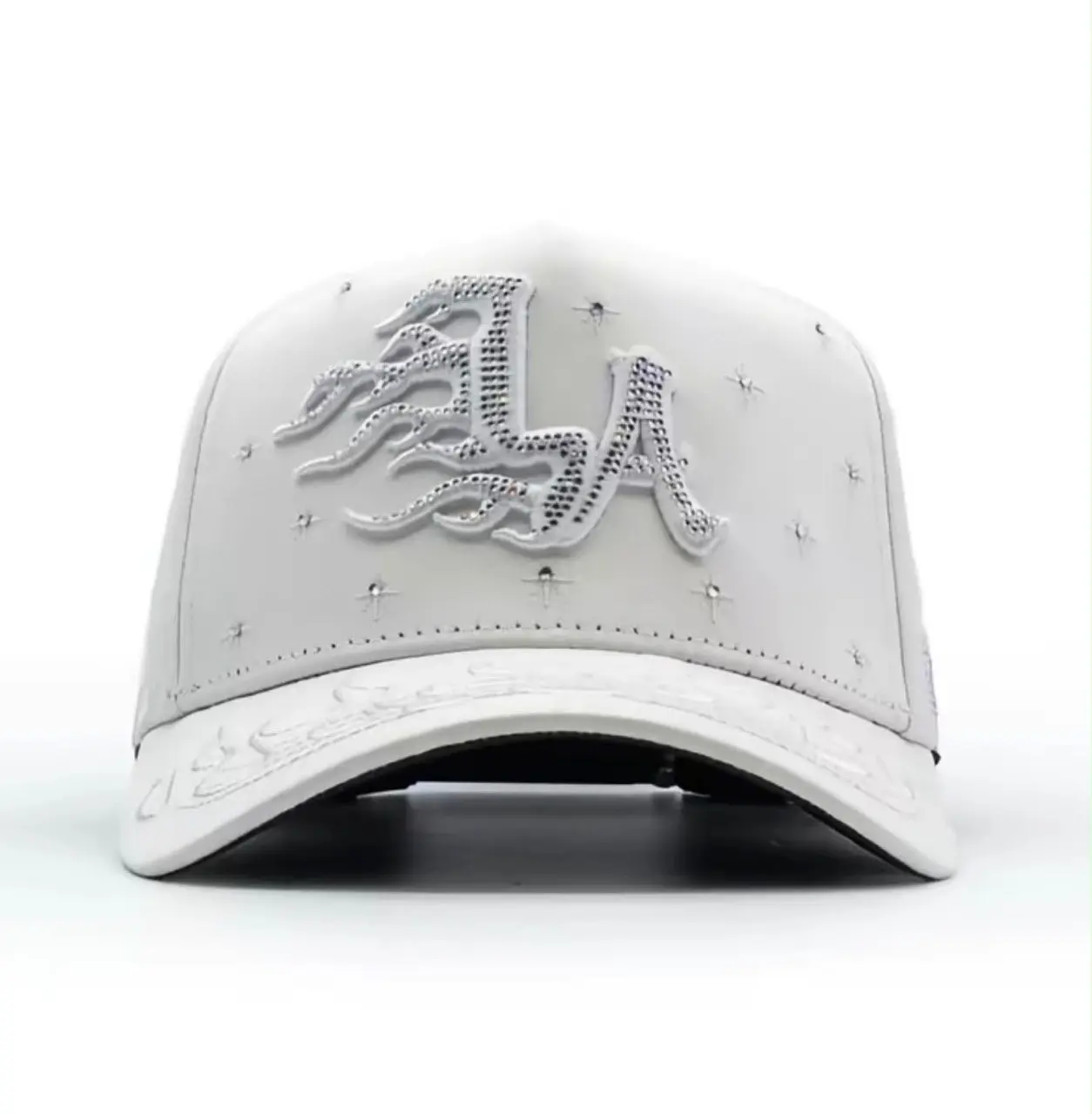 LA Flames hat total white.