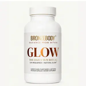 Bronzebody Daily Photonutrition 1 Month Supply Sun Resilience Natural Glow with Beta Carotene Lycopene Astaxanthin Urucum Vitamin C for Hydration Antioxidant Support 90 Vegan Capsules