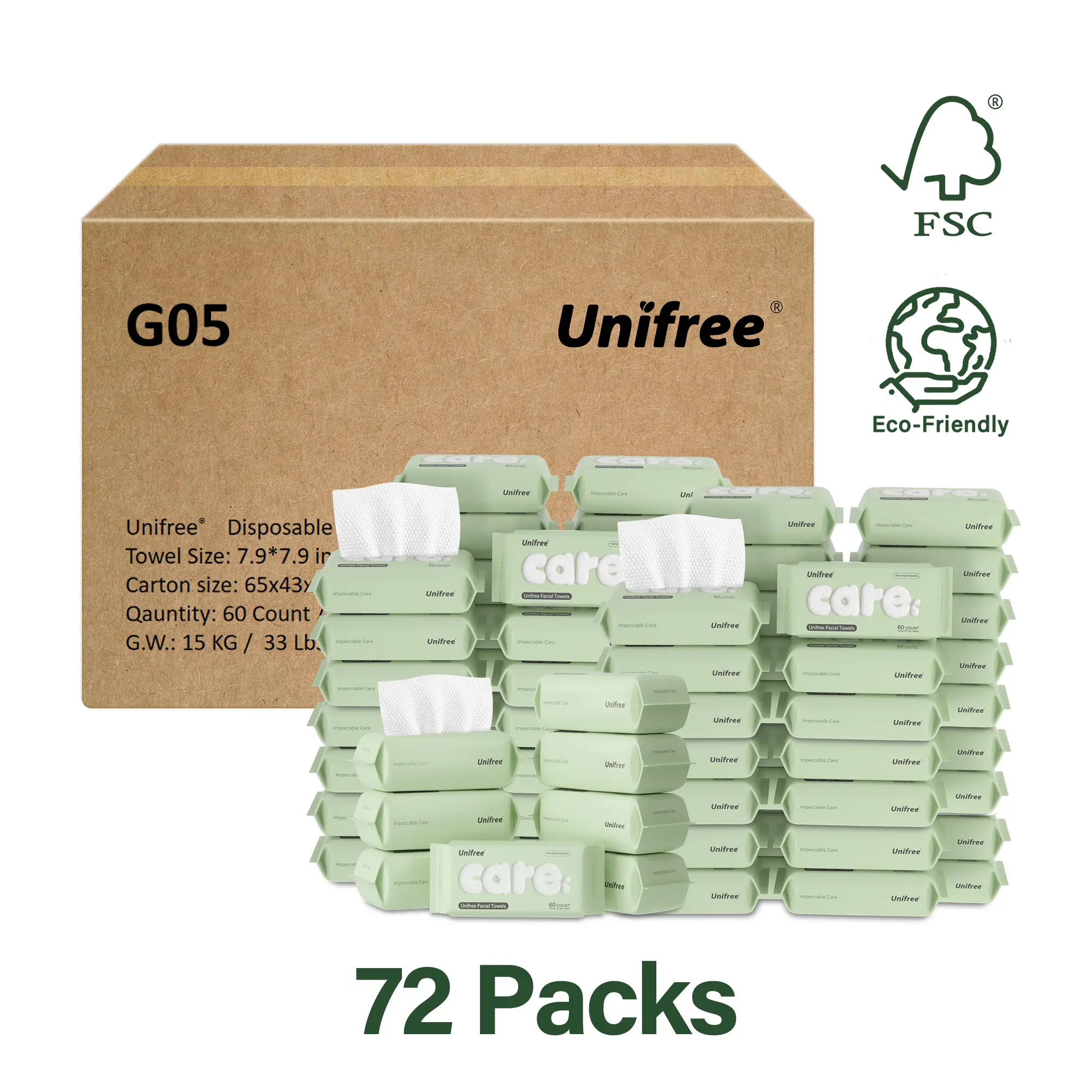 Unifree Towel 72-pack Value Pack, 4320 Count