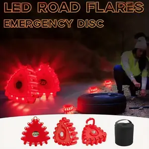 Portable Magnetic LED Safety Beacon, 9 Flash Patterns, Waterproof Emergency Light for Car, Truck, RV, Camping & Home Use, Led Work Light, Magnet Led Flashlight