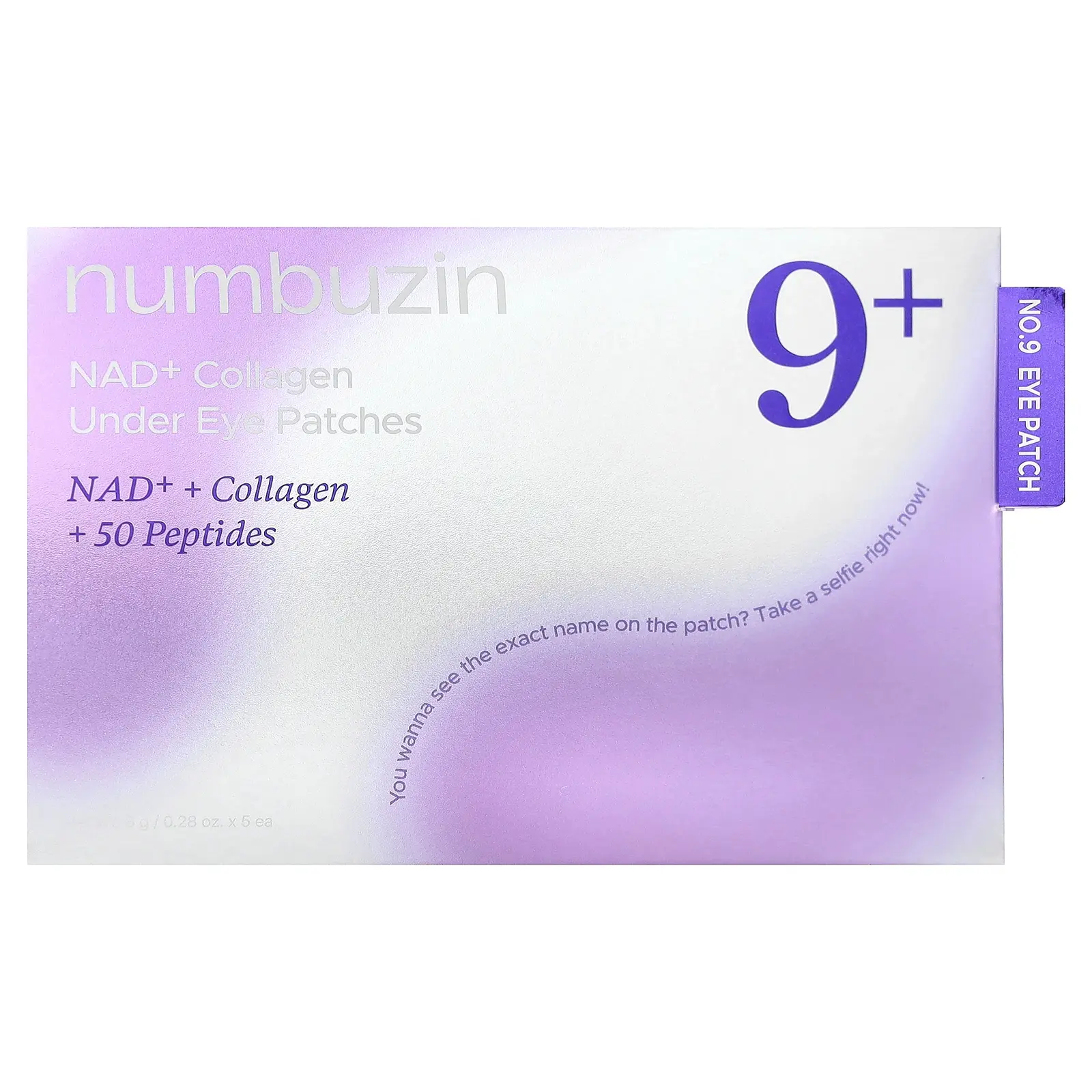 Numbuzin No.9 NAD+ Collagen Under Eye Patches, 5 Pairs