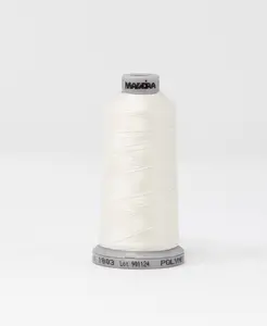 Madeira Polyneon Ref. # 1803 -- Off Cream White -- Weight #40 -- Machine Embroidery Thread - 1100 Yards Spool