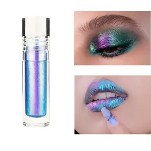 Chameleon Multi-Use Liquid Eyeshadow - 4-in-1 Eyeshadow/Highlighter/Lip Gloss/Nail Polish | Color-Shifting Sparkle - #05 FEMBOT