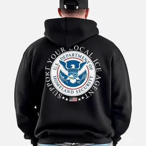 Support Your Local Ice Agent Border Patrol Hoodie Fashion Cotton Full Colors Full Sizes For Men For Women Hoodied Street Hoodied Hoodies Men & Women