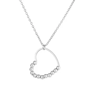 Heart Spinner Necklace for Anxiety and Stress Relief - Fashion Accessory