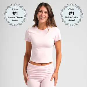 Comfrt | SoftStretch Baby Tee | Fitted Cropped Cotton Tee Shirt for Women