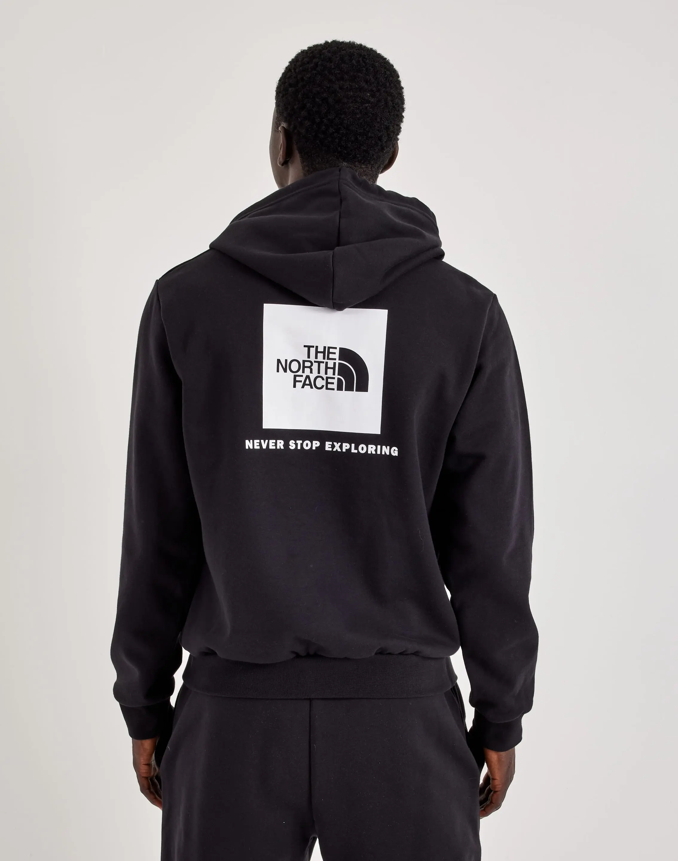 Mens The North Face Evolution Box Logo Fleece Hoodie