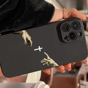 Creative Cross Pattern Phone Case,Shockproof Phone Protective Cover,Phone Accessory Compatible with iPhone 11 12 1314 15 16  17