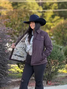 ARIAT WOMENS MOLE GRIZZLY QUILTED BARN JACKET 10052401