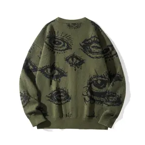 #SummerVibes Spring/Autumn Unisex Knitted Sweater for Men & Women - Loose V-Neck Sporty Polyester Coat - Medium Casual Cardigan Top Elegant