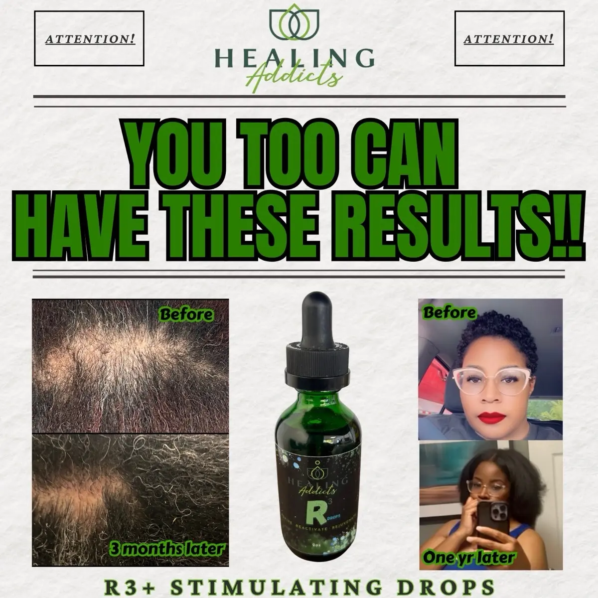 Healing A. R3+ Stimulating Growth Drops