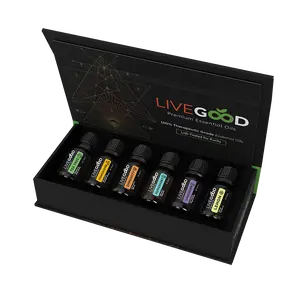 LiveGood Essential Oils Collection – 6 Aromatherapy Oils for Home Fragrance & Daily Wellness Routine
