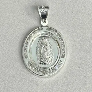 Sterling Silver Our Lady of Guadalupe Medal - Medalla Virgen de Guadalupe Plata .925