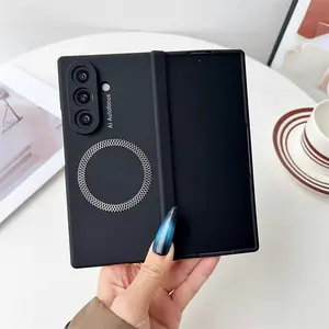 High-End Magnetic Phone Case for Samsung Galaxy Z Fold7/6/5, Wireless Charging Support, Protective Hinge Cover, Anti-Drop Folding Case