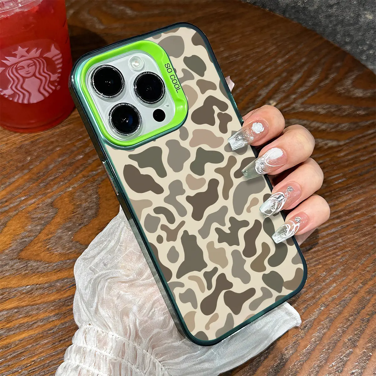 Camo Pattern Shockproof Phone Case for iPhone 7 8 X XS 11 12 13 14 15 16 17 Pro Max Plus 16E Air XR Protecitved Cover Vintage Sitka Camouflage Magsafe