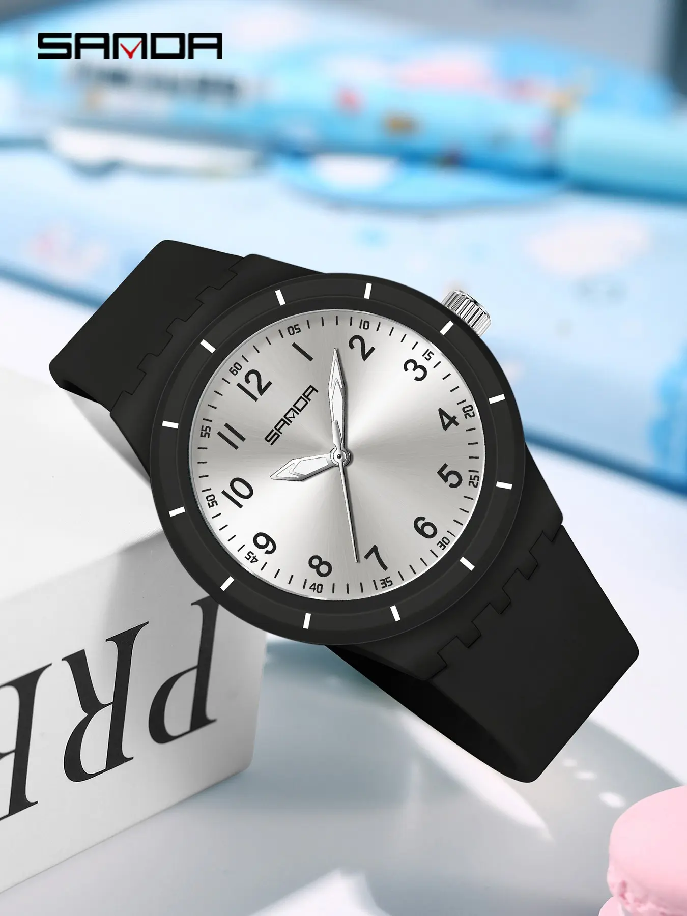 Sanda Casual Simple Student Watch, Modern Waterproof Watch, Ultra Thin Lightweight Waterproof, Luminous Sports Quartz Wristwatch for Teen Boys Girls, Waterproof Analog, Modern Fashionable Wristwatch