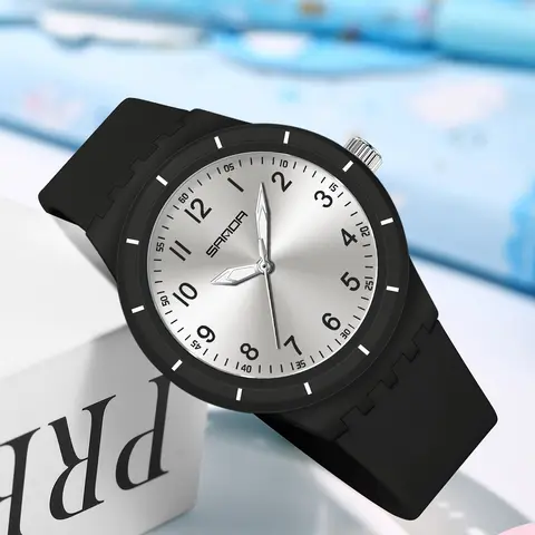 Sanda Casual Simple Student Watch, Modern Waterproof Watch, Ultra Thin Lightweight Waterproof, Luminous Sports Quartz Wristwatch for Teen Boys Girls, Waterproof Analog, Modern Fashionable Wristwatch, Analog Wristwatches